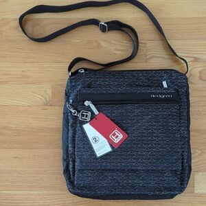 Hedgren Black and Gray Men's Messenger Bag